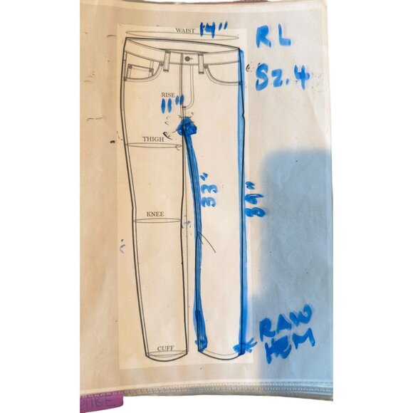 Ralph Lauren Black Label Cherry Red High-Waisted Cotton Straight Leg Pants Sz. 4 - Picture 8 of 8